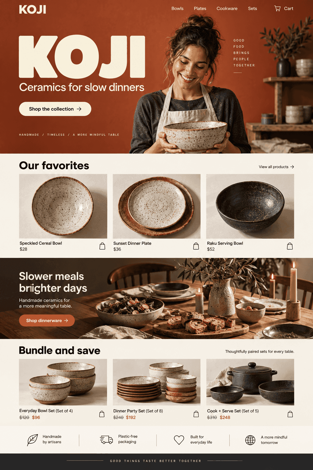 KOJI ceramics store design concept