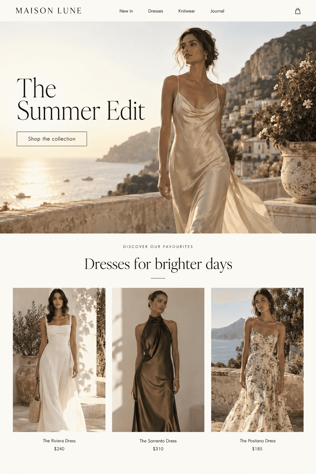 MAISON LUNE version A: The Summer Edit