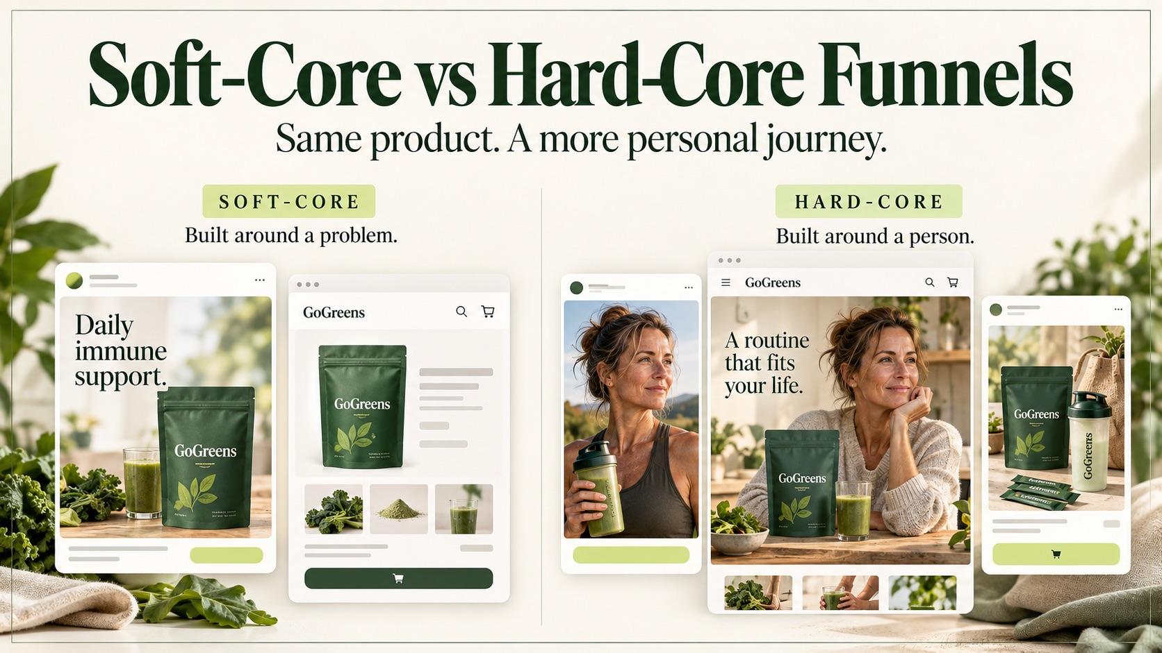 AG1 soft-core and hard-core funnel article hero