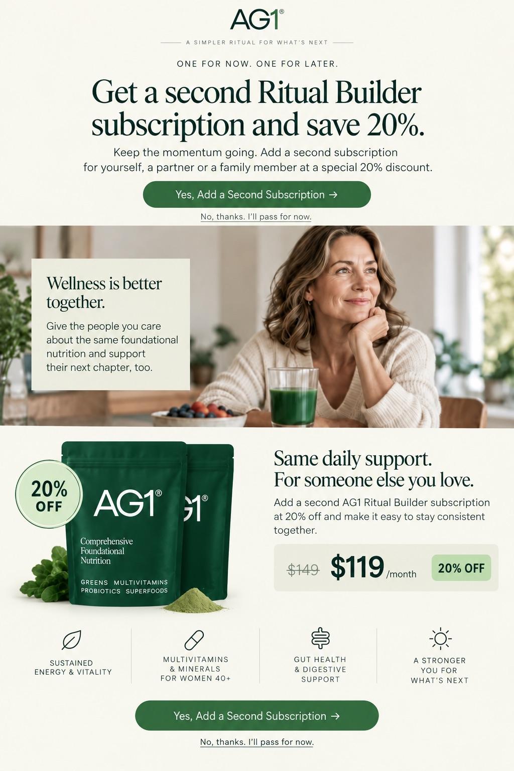 Midlife funnel upsell page