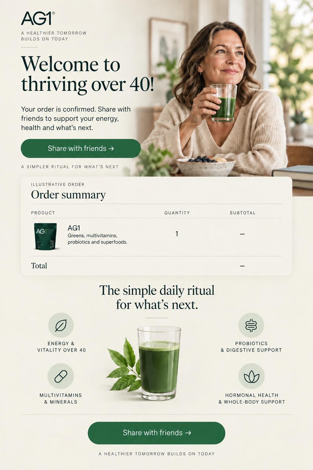 Midlife funnel thank-you page