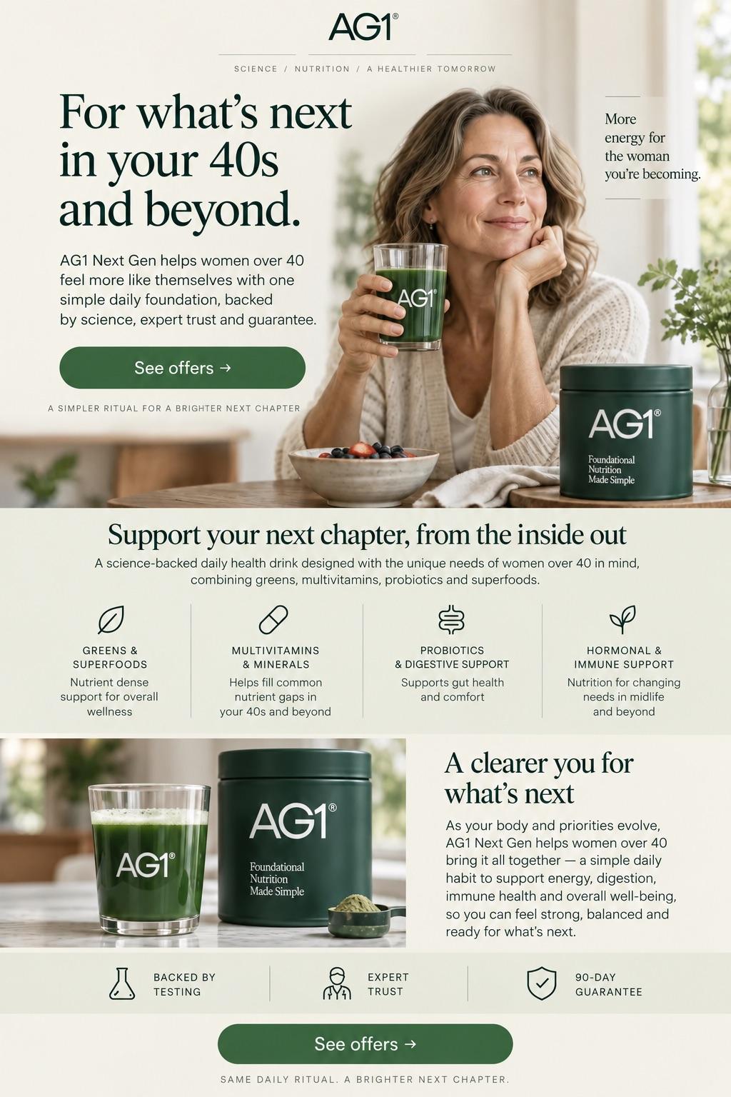 Midlife funnel product page
