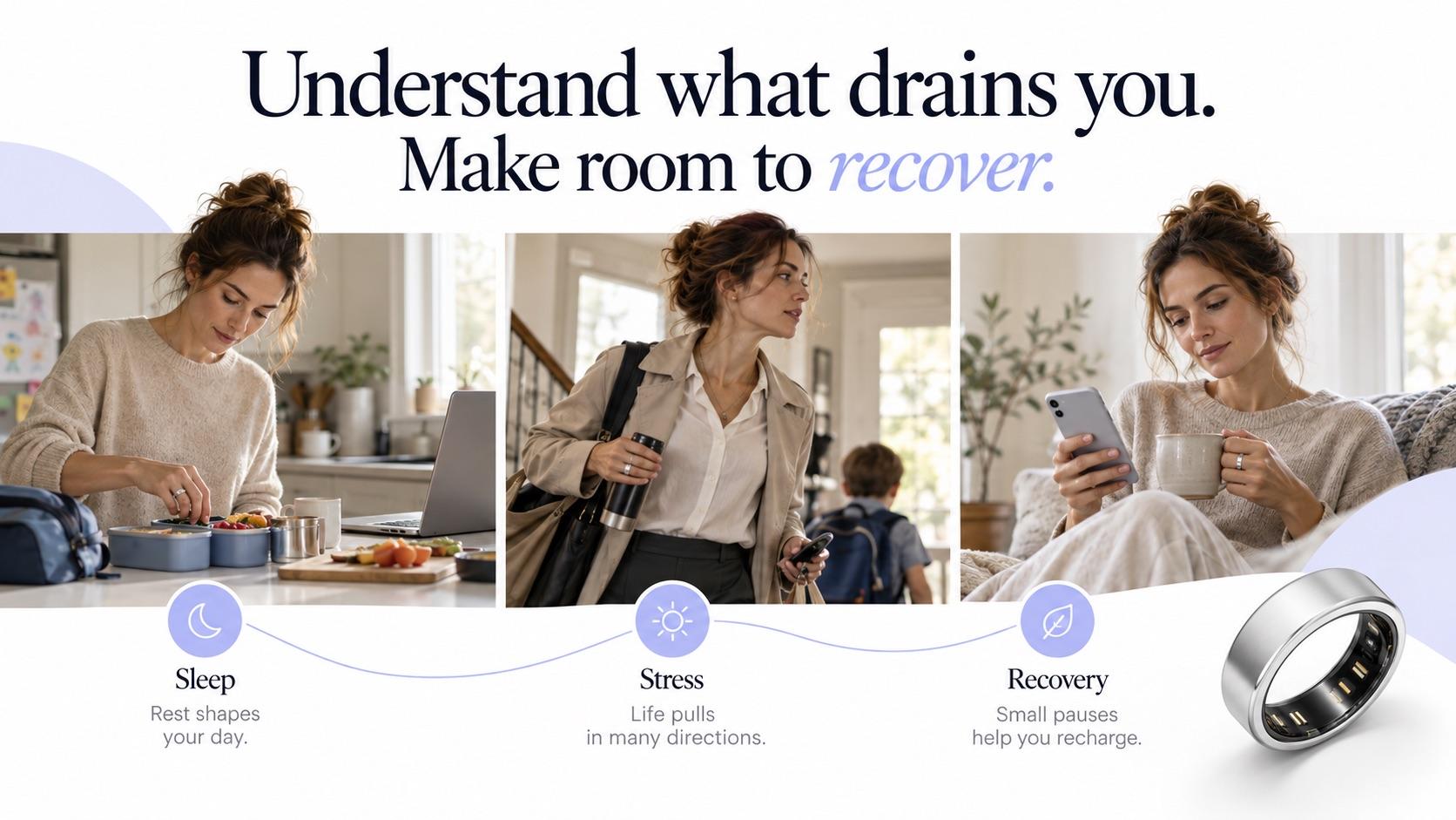 Busy mom Oura Ring customer journey